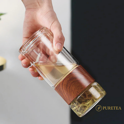 Gourde infuseur à thé en verre