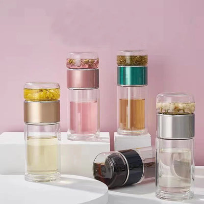 Gourde infuseur à thé en verre